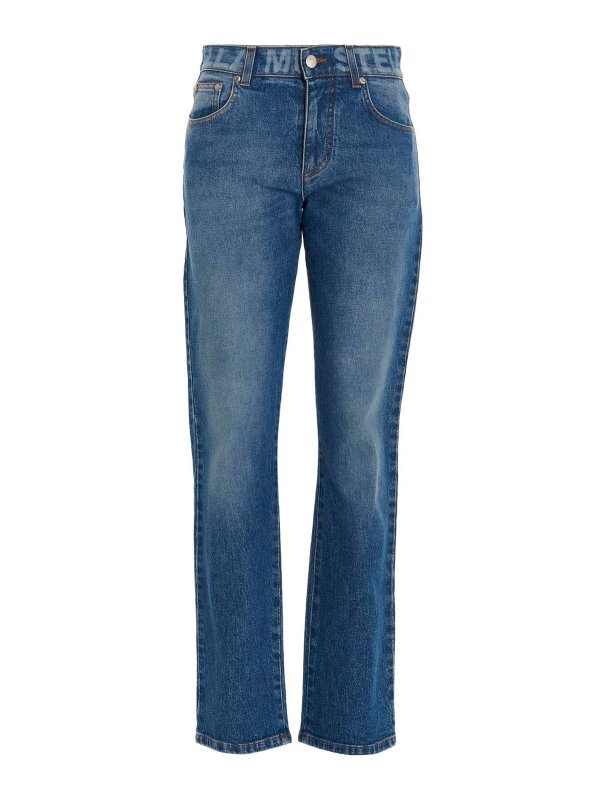 STELLA McCARTNEY: Jeans Rectos - Vaqueros Rectos - Lavado Claro