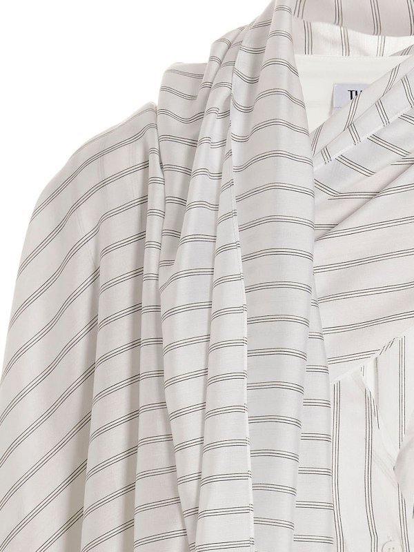 iKRIX The Attico: shirts - Shirt with a draped detail on the right