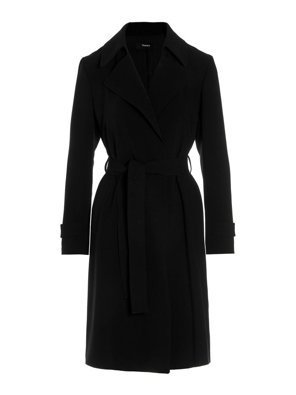 Theory: trench coats - Trench coat with belt at the waist