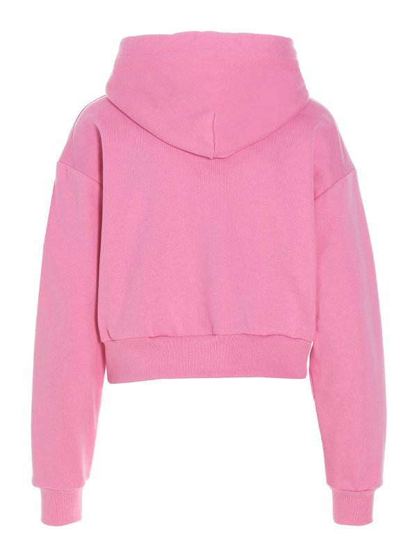 VERSACE: Sweatshirts & Sweaters online - Versace goddess hoodie with cropped style