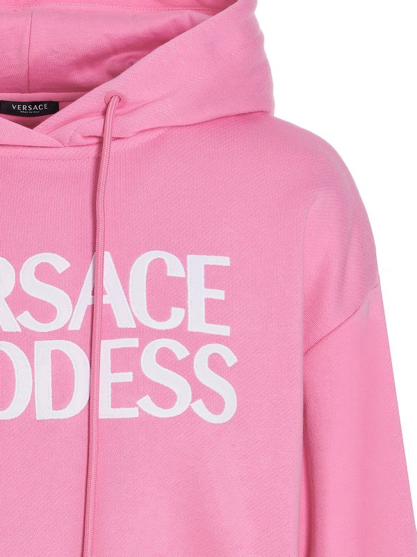 iKRIX VERSACE: Sweatshirts & Sweaters - Versace goddess hoodie with cropped style