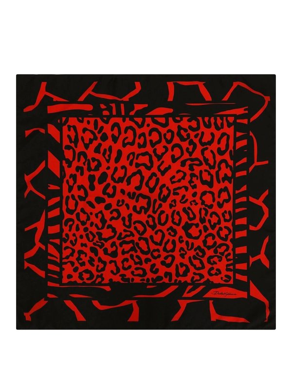 DOLCE & GABBANA: スカーフ - スカーフ - 黒