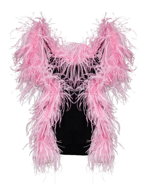 The Attico: Tops y camisetas sin mangas online - Top - Negro