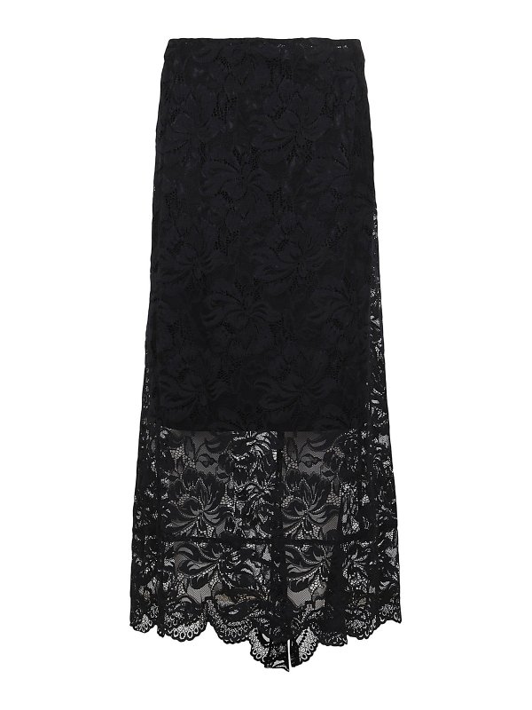 PACO RABANNE: ロングシャツ - ロングスカート - 黒