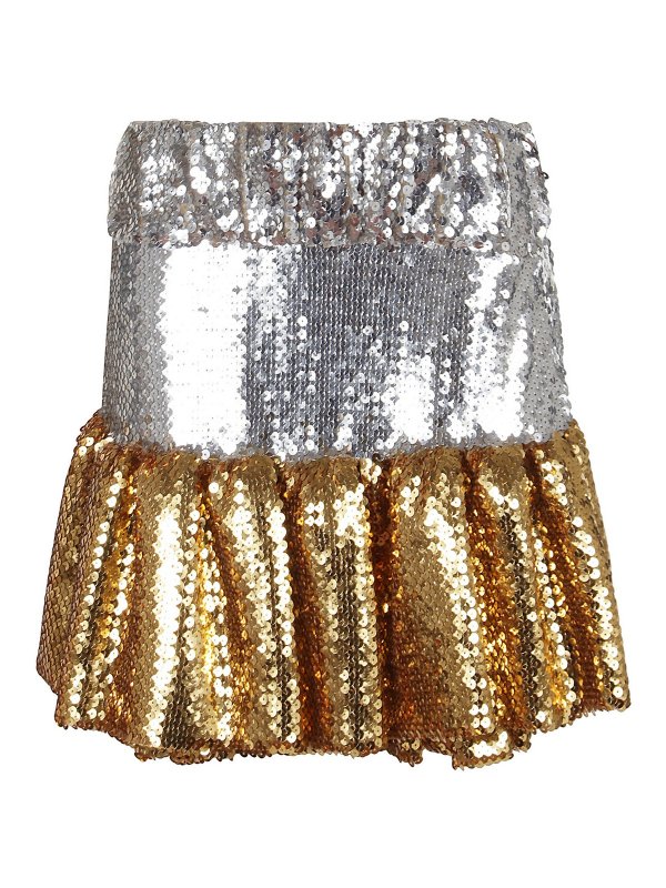 PACO RABANNE: ミニスカート - ミニスカート - 銀