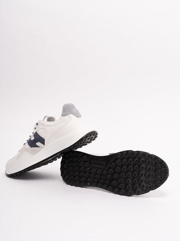 スニーカー HOGAN Men Sneakers HXM5630ER90QBL641W White Sneakers Hogan Hyperlight WHITE, BLUE for Man
