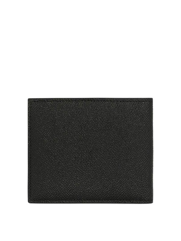 DOLCE & GABBANA: wallets & purses online - Pebbled leather and logo wallet