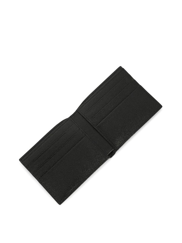 The Best Shops DOLCE & GABBANA: wallets & purses - Pebbled leather and logo wallet