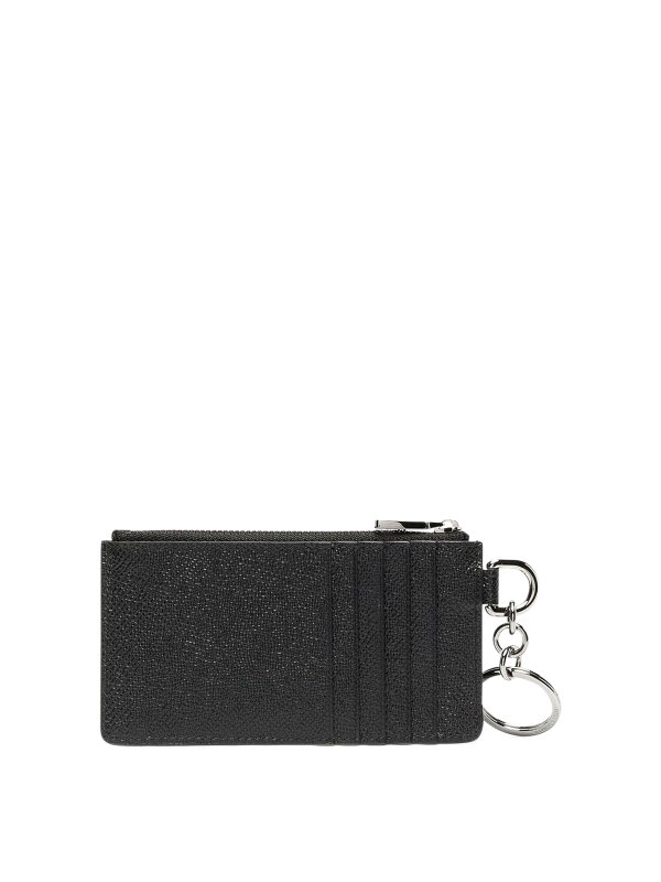 DOLCE & GABBANA: wallets & purses online - Pebbled leather and logo wallet