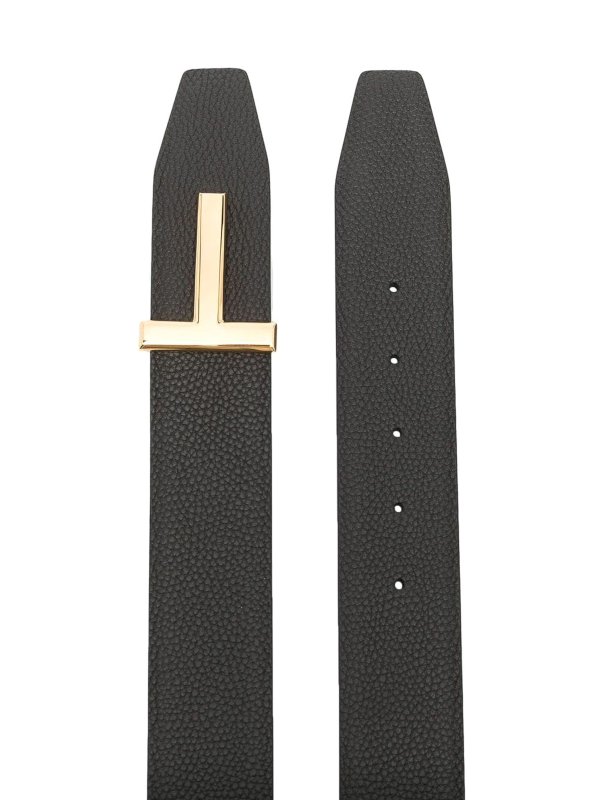 TOM FORD: belts online - Leather belt with logo