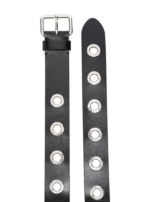 ALEXANDER MCQUEEN: belts online - Leather belt with eyelet