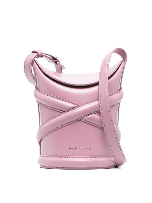 ALEXANDER MCQUEEN: Bucket bags - Embossed logo bucket bag