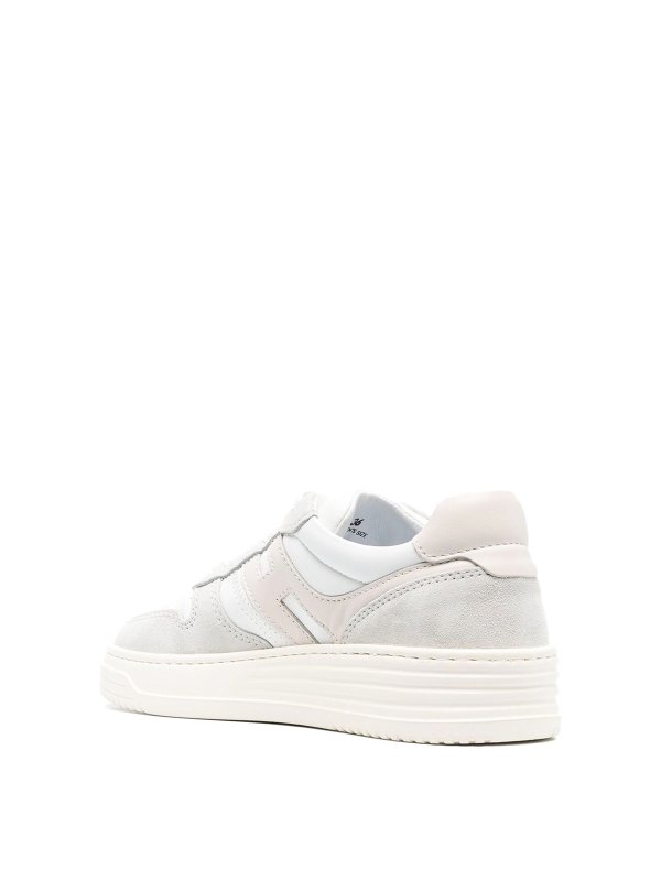 The Best Shops HOGAN: trainers - Ivory white sneakers, panelled design