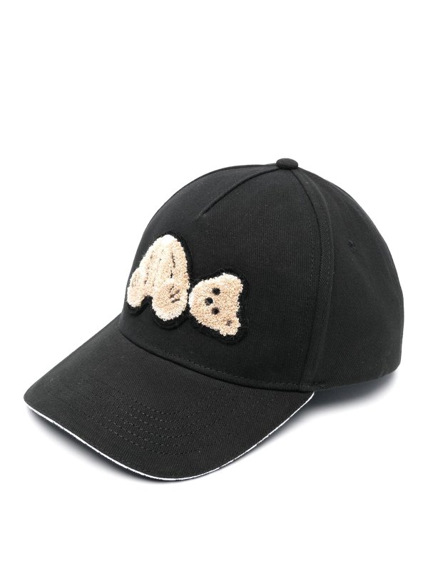 Palm Angels: hats & caps online - Baseball cap with front bear patch