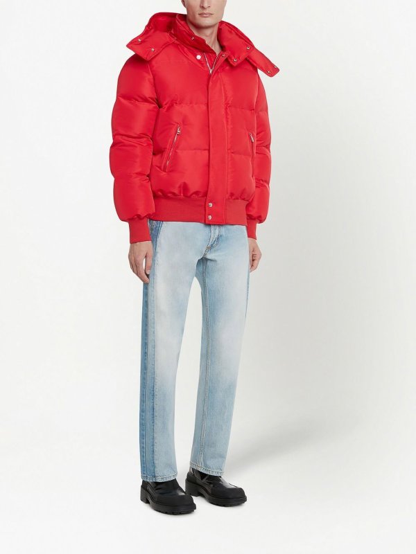 ALEXANDER MCQUEEN: straight leg jeans online - Faded denim jeans