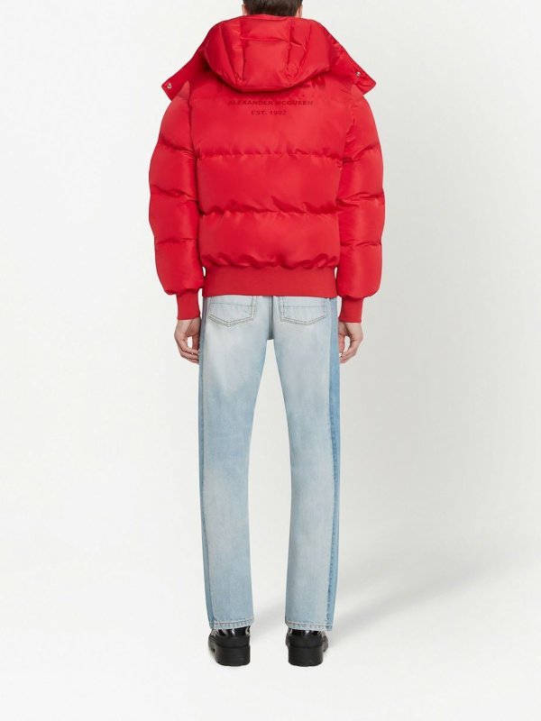 Faded denim jeans shop online: ALEXANDER MCQUEEN