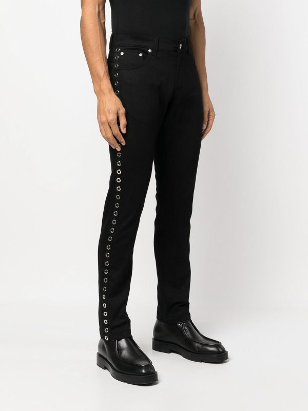 iKRIX ALEXANDER MCQUEEN: straight leg jeans - Stretched denim jeans