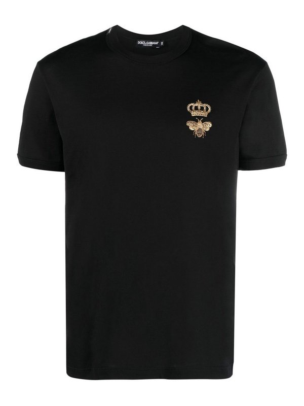 DOLCE & GABBANA: T-shirts - T-Shirt - Schwarz