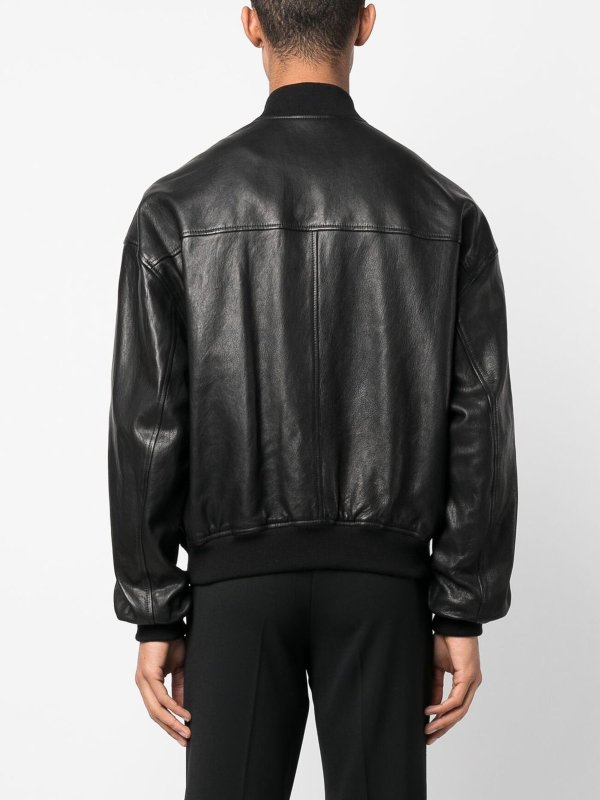 レザージャケット - 黒 shop online: DOLCE & GABBANA