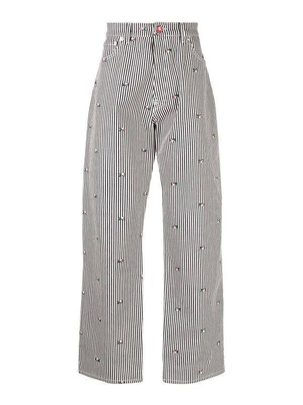 KENZO: ベルボトムジーンズ - フレアジーンズ - 白