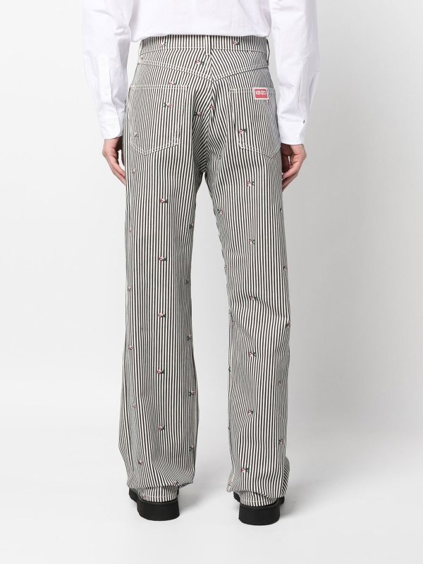 フレアジーンズ - 白 shop online: KENZO