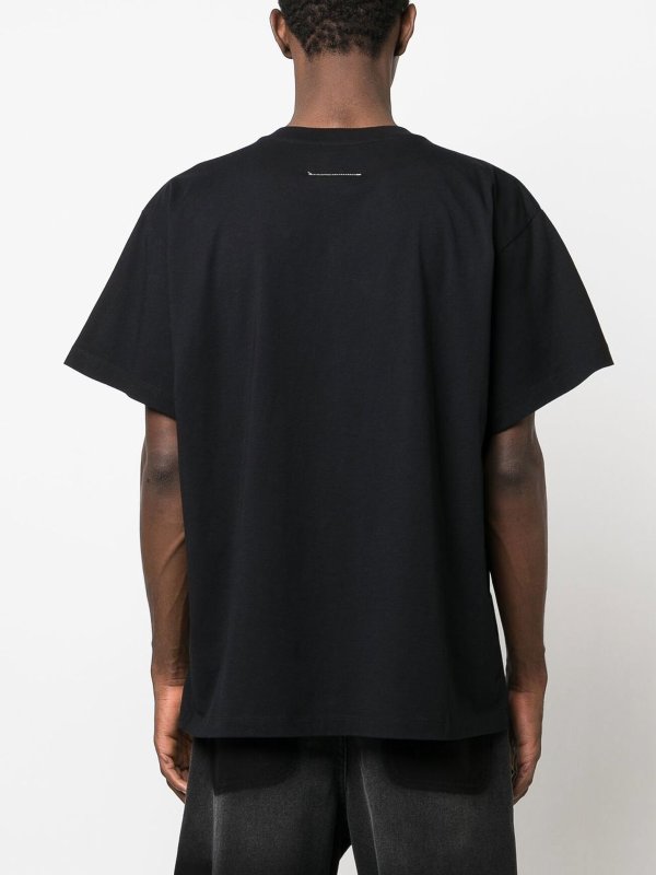 T-Shirt - Schwarz shop online: MM6 MAISON MARGIELA