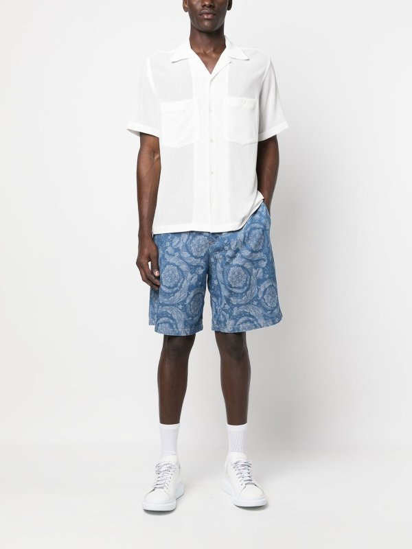 VERSACE: Shorts online - Shorts - Azul Claro