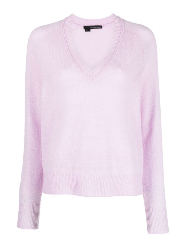 360 CASHMERE: Suéteres con cuello pico - Suéter Con Cuello De Pico