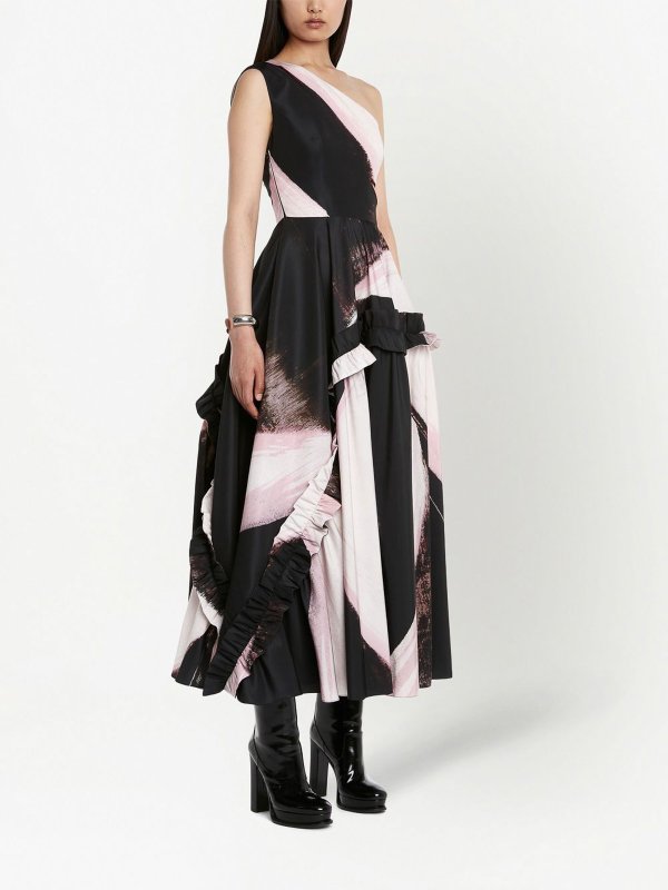 ALEXANDER MCQUEEN: abiti da sera online - Abito con stampa grafica