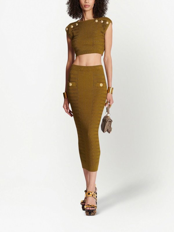 Balmain: Tops und Tank Tops online - Top - Hellbraun