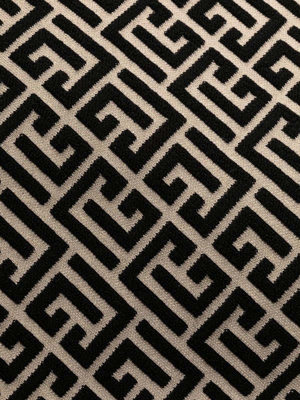 Monogram pattern mini dress shop online: Balmain