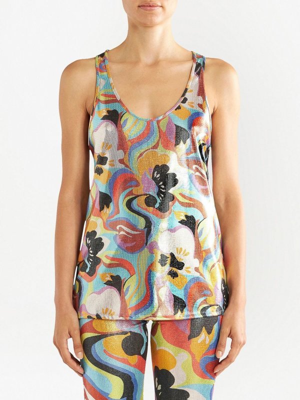 ETRO: Tops & Tank tops online - Floral print top