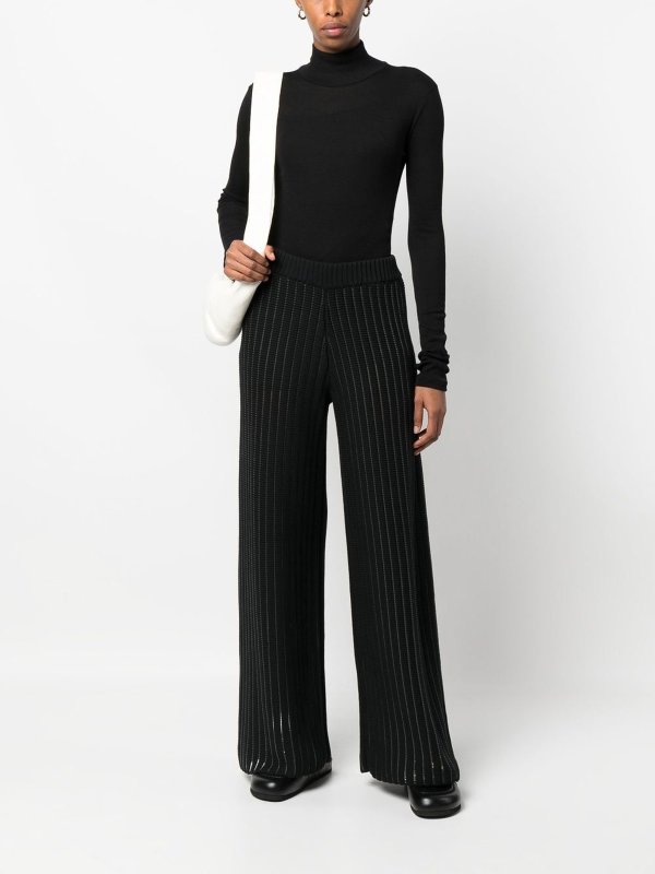 FABIANA FILIPPI: casual trousers online - Wide leg knittedd trousers