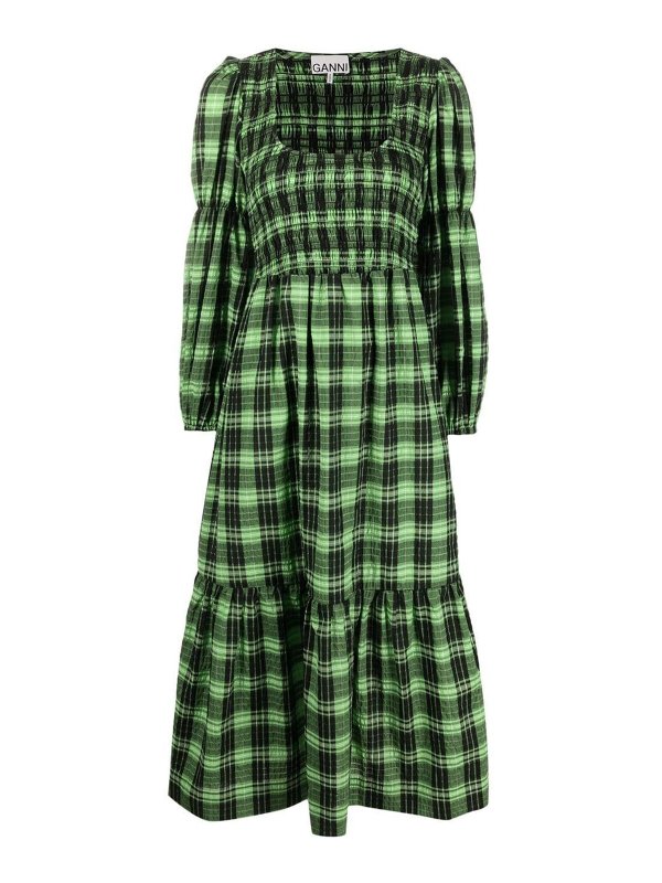 GANNI: maxi dresses - Checerboard dress