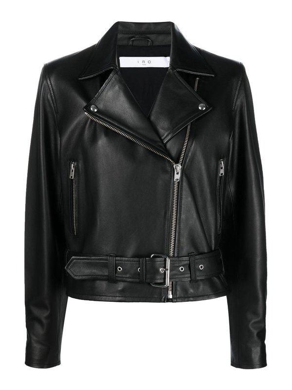 Iro: leather jacket - Allegra biker jacket