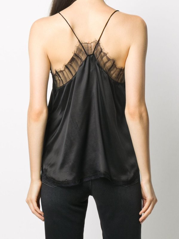 Thinned straps silk top shop online: Iro
