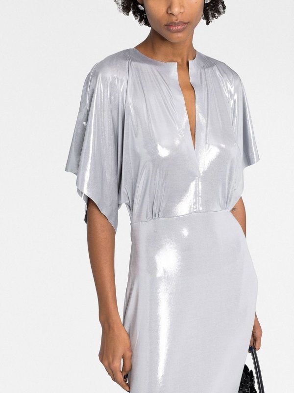 イブニングドレス - 銀 shop online: Norma Kamali