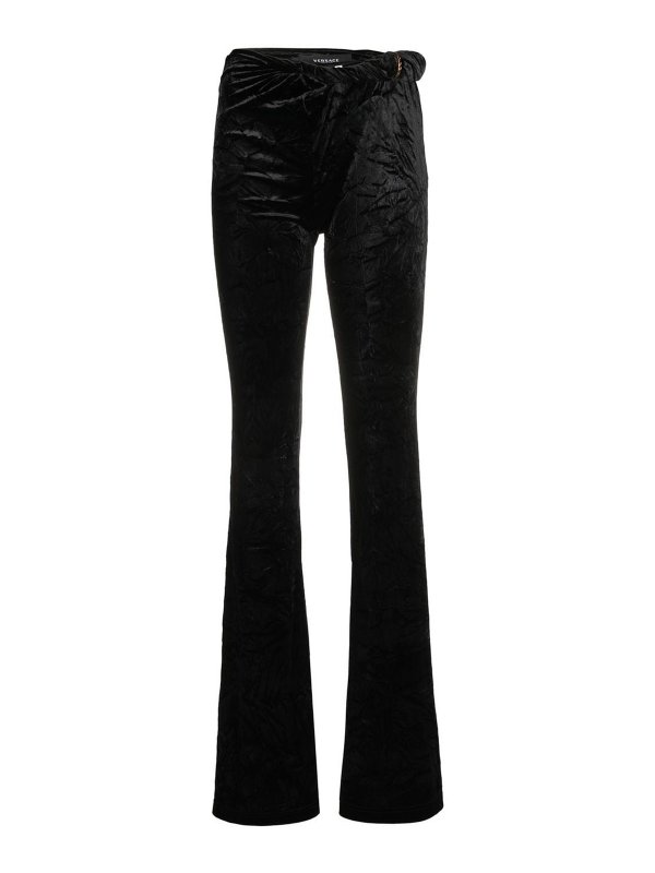 VERSACE: casual trousers - Stretch fabric pants
