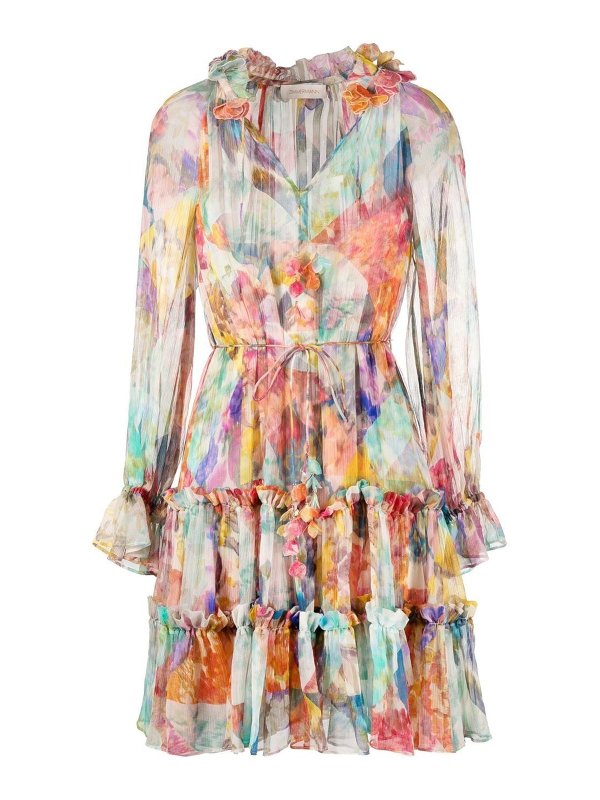 ZIMMERMANN: cocktail dresses - High tide lantern mini dress
