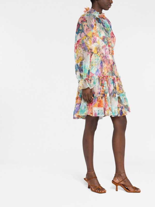 ZIMMERMANN: cocktail dresses online - High tide lantern mini dress