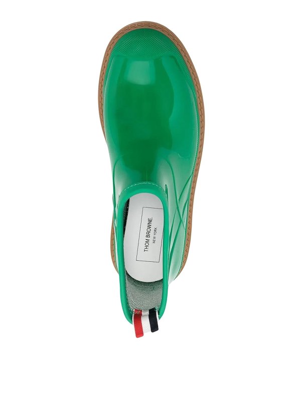 Round toe boots shop online: THOM BROWNE