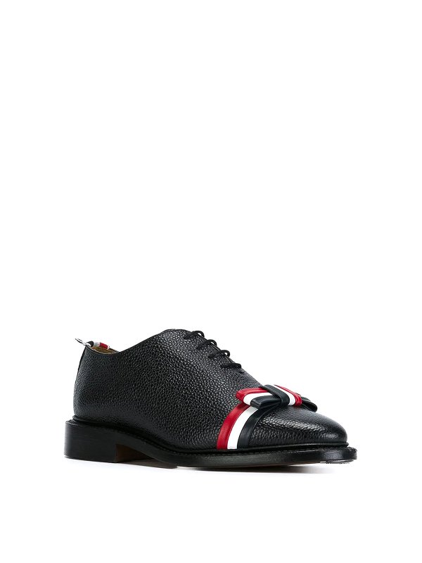 THOM BROWNE: lace-ups shoes online - Wholecut tricolour bow shoes