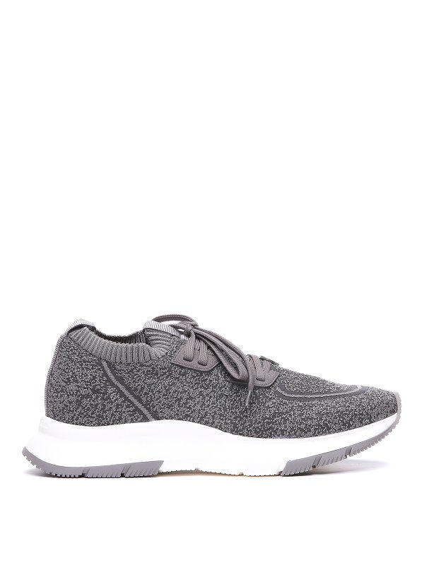 Gianvito Rossi: trainers - Knitted sneakers with elasticized effect