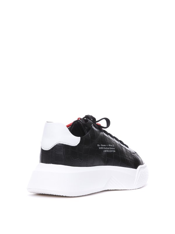 The Best Shops GIULIANO GALIANO: trainers - Sneakers with logo in croco effect
