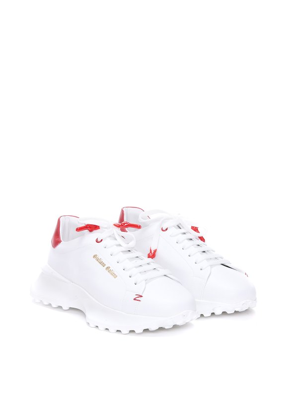 GIULIANO GALIANO: trainers online - Sneakers with string closure and logo