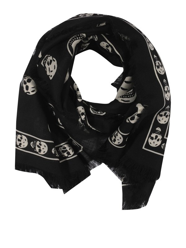 ALEXANDER MCQUEEN: scarves - Wool scarf with logo