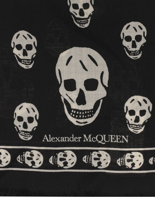 ALEXANDER MCQUEEN: scarves online - Wool scarf with logo
