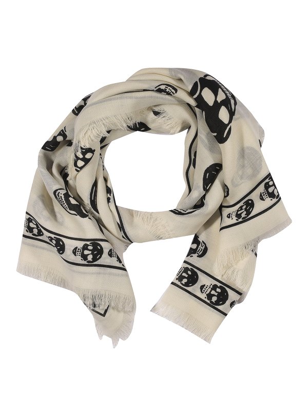 ALEXANDER MCQUEEN: scarves - Wool scarf with logo