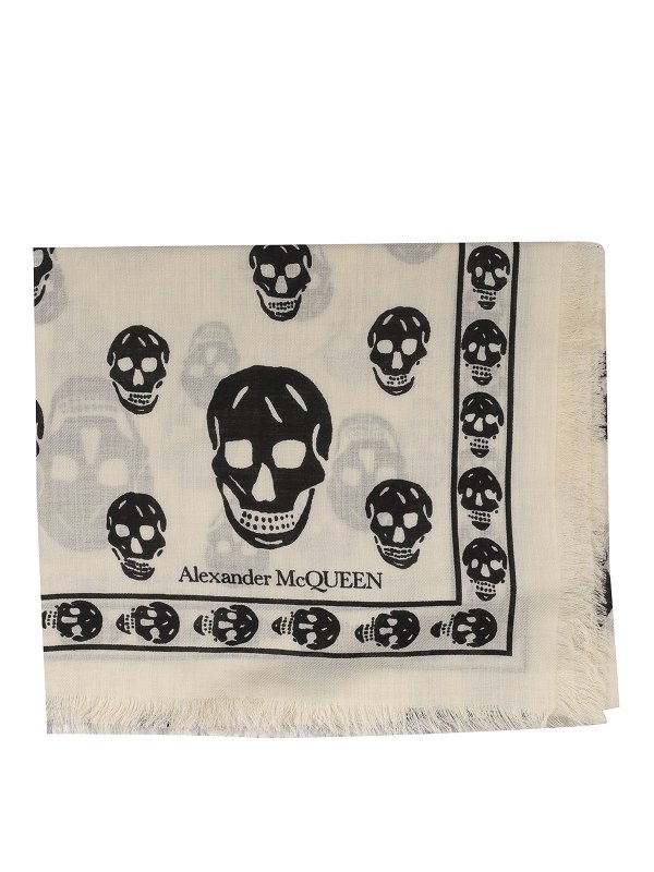 ALEXANDER MCQUEEN: scarves online - Wool scarf with logo