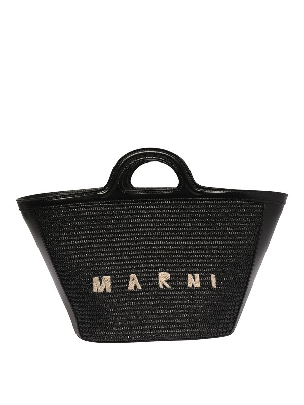 Marni: Sacs à main - Sac Cabas - Noir